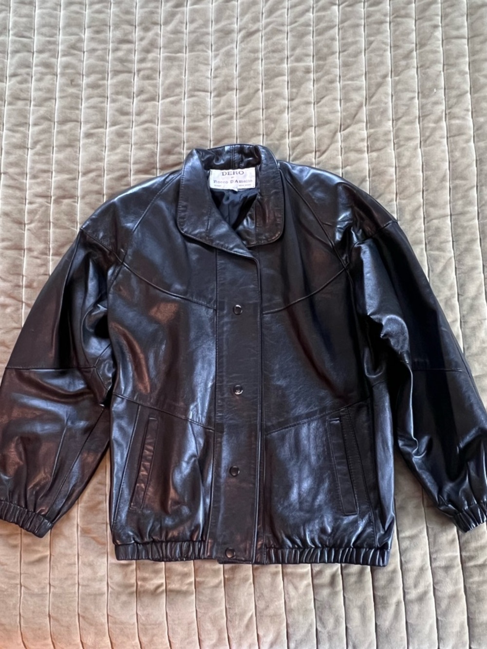 Dero by Rocco D’Amelio bomber leather jacket